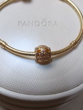 Pandora 14k& Pink CZ & Muti Colored Crystals Fresco Charm (2 Listed Separately)